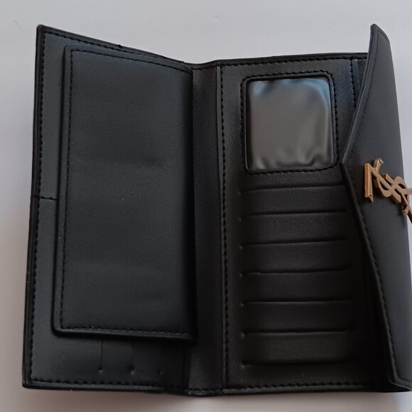 Yves Saint Laurent Brown Quilted Leather Shoulder Bag and Black Wallet - Picture 7 of 8